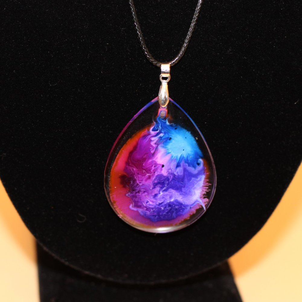 Handmade resin necklace